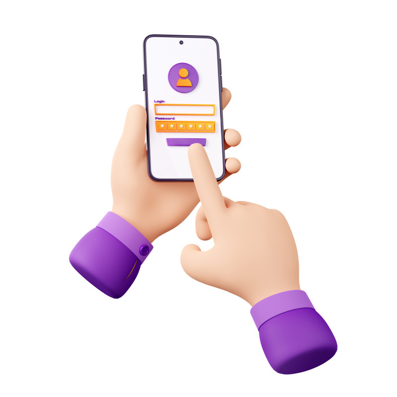 Customer Login page Image