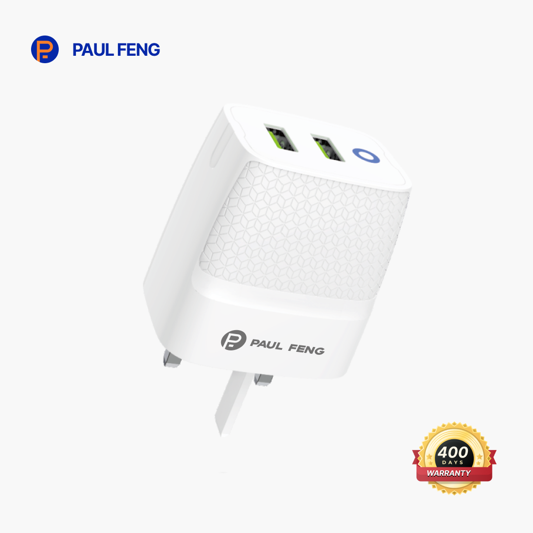 PAUL FENG 25W 2USB Charger (Micro USB Cable)