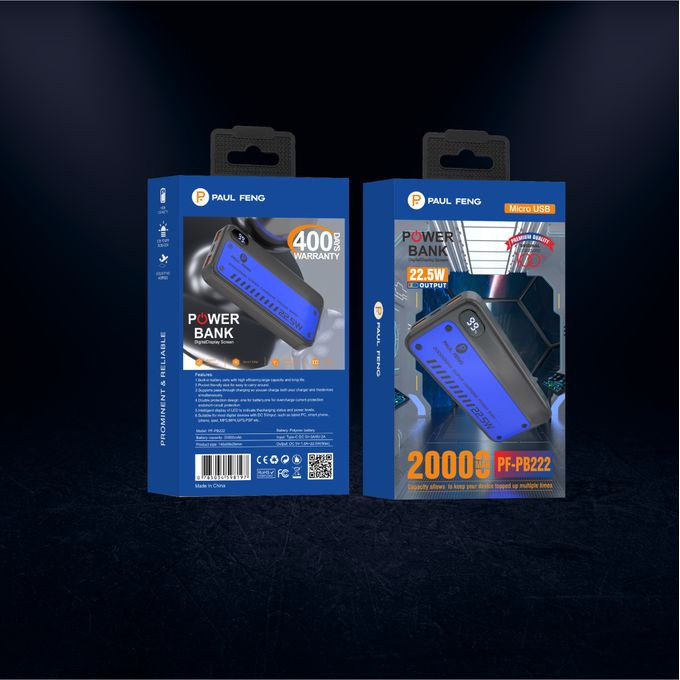 Paul Feng 20000mAh Power Bank PF-PB222