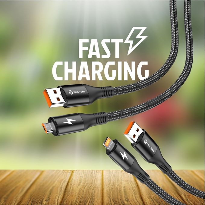 Paul Feng Fast Data Cables Black (PF-003)